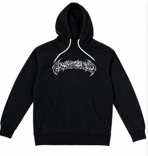 UNINTENDED Black Graphic Pullover Hoodie – Men's/Unisex Medium